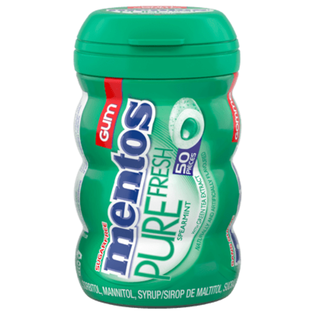 MENTOS PURE FRESH SPEARMINT 105G
